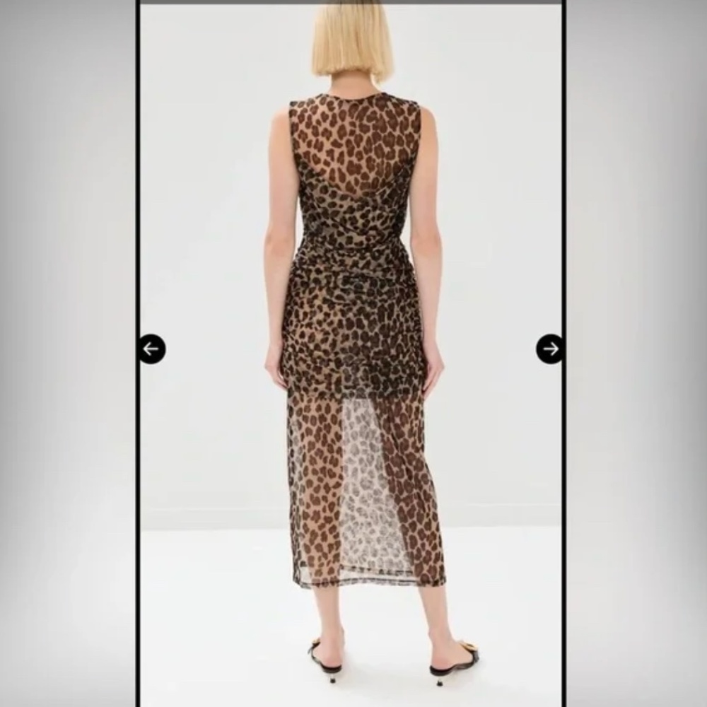 Simon Miller Kinny Mesh Leopard Semi Sheer Dress XS SOLD OUT - Picture 3 of 5